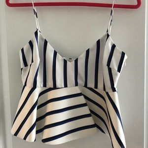 Nicholas dual stripe bra top size 4